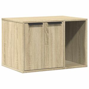 vidaXL Skř&iacute;ňka na kočič&iacute; z&aacute;chod dub sonoma 60x40x40cm kompozitn&iacute; dřevo