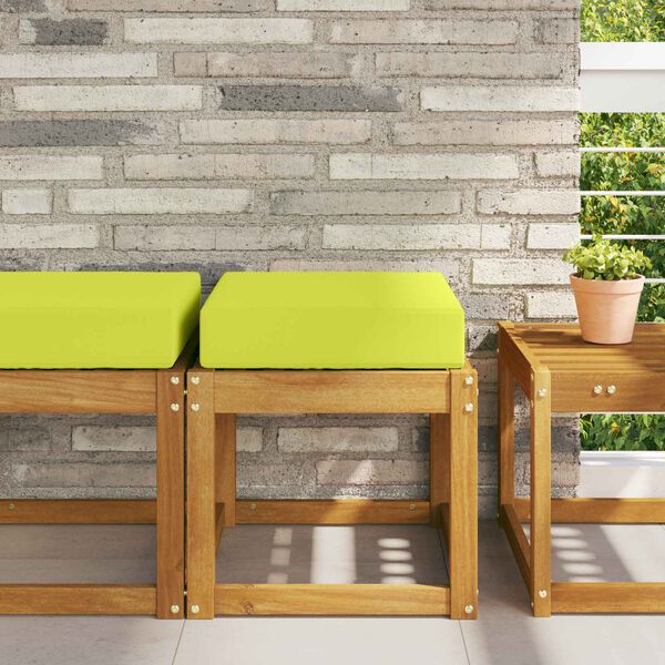 vidaXL Venkovn&iacute; sedac&iacute; pol&scaron;t&aacute;ř Zelen&aacute; 40 x 40 x 8 cm 100% polyester