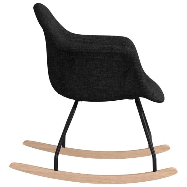 vidaXL Houpac&iacute; křeslo čern&eacute; textil