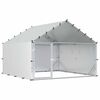 vidaXL Kurn&iacute;k se stř&iacute;&scaron;kou Stř&iacute;brn&aacute; 200 x 200 x 150 cm Pozinkovan&aacute; ocel