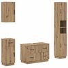 vidaXL Sada koupelnov&yacute;ch skř&iacute;n&iacute; 4 kusy HOORN Dub artisan
