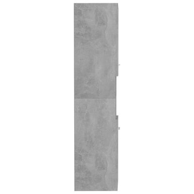 vidaXL Koupelnová skříňka betonově šedá 30 x 30 x 130 cm dřevotříska