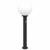 vidaXL Sloupkov&eacute; sv&iacute;tidlo se senzorem 80 cm čern&eacute; IP44