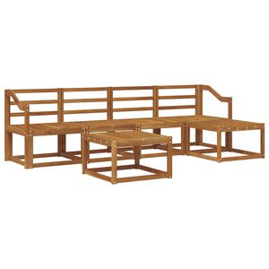 vidaXL Venkovn&iacute; pohovkov&aacute; souprava 6 pcs Př&iacute;rodn&iacute;