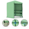 vidaXL Sklen&iacute;k s policemi ocel 227 x 223 cm