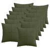 vidaXL Povlak na pol&scaron;t&aacute;ř 12 pcs ALMELO Zelen&aacute; 45 x 45 cm man&scaron;estr
