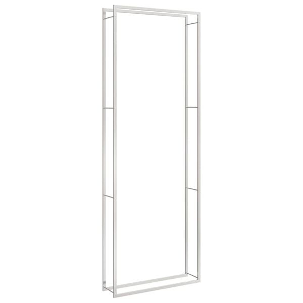 vidaXL Stojan na palivov&eacute; dřevo 110x28x312 cm nerezov&aacute; ocel