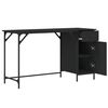 vidaXL Poč&iacute;tačov&yacute; stůl čern&yacute; 131 x 48 x 75 cm kompozitn&iacute; dřevo