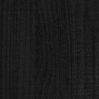 vidaXL Knihovna / dělicí stěna černá 80 x 35 x 103 cm masivní borovice