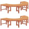 vidaXL Stromov&aacute; lavička 8 -Seater 2 ks 160 x 80 x 45cm Př&iacute;rodn&iacute;