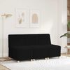 vidaXL Modul&aacute;rn&iacute; pohovka bez područek čern&aacute; 55 cm kudrnat&aacute; l&aacute;tka imituj&iacute;c&iacute; vlnu