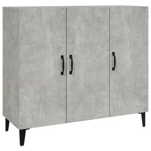vidaXL Př&iacute;born&iacute;k betonově &scaron;ed&yacute; 90 x 34 x 80 cm kompozitn&iacute; dřevo