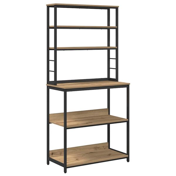 vidaXL Kuchyňsk&aacute; polička Artisanov&yacute; dub 80 x 40 x 168 cm