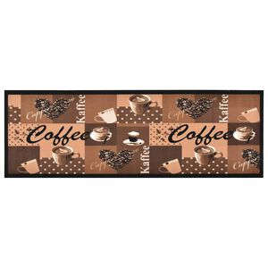 vidaXL Kuchyňsk&yacute; koberec prateln&yacute; Coffee hněd&yacute; 45 x 150 cm