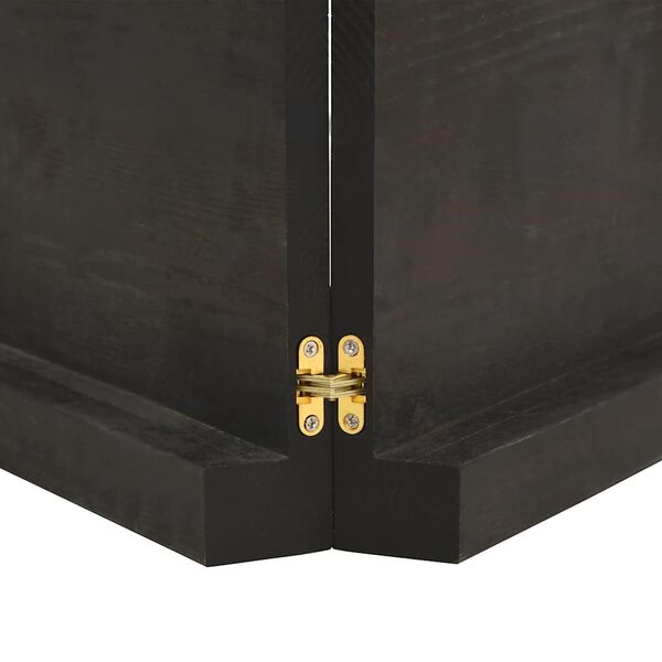 vidaXL N&aacute;stěnn&aacute; police tmavě hněd&aacute; 200x50x(2-6)cm o&scaron;etřen&yacute; masivn&iacute; dub