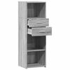 vidaXL Skř&iacute;ň highboard &scaron;ed&aacute; sonoma 40 x 42,5 x 124 cm kompozitn&iacute; dřevo