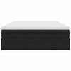vidaXL Postel s &uacute;ložn&yacute;m prostorem a matrac&iacute; Čern&aacute; 140 x 190 cm samet