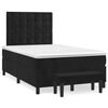 vidaXL Box spring postel s matrac&iacute; čern&aacute; 120 x 200 cm samet