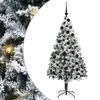 vidaXL Uměl&yacute; v&aacute;nočn&iacute; stromeček B&iacute;l&aacute; 180 cm PVC, ocel a plast