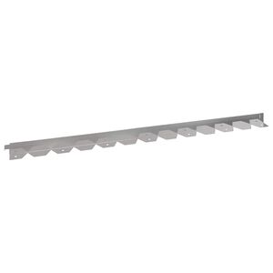 vidaXL Okraj tr&aacute;vn&iacute;ku 10 ks 102 x 4 x 4 cm Ocel Stř&iacute;brn&aacute;
