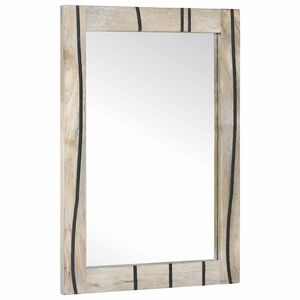 vidaXL Koupelnov&eacute; zrcadlo B&iacute;l&aacute; 50 x 2,5 x 70 cm Obd&eacute;ln&iacute;kov&yacute;