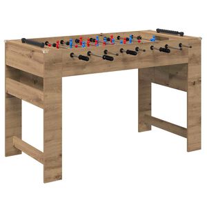 vidaXL Stoln&iacute; fotb&aacute;lek Řemesln&yacute; Dub 125 x 60,5 x 80 cm