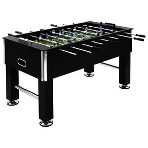 vidaXL Stoln&iacute; fotbal ocel 60 kg 140x74,5x87,5 cm čern&yacute;