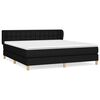vidaXL Box spring postel s matrac&iacute; čern&aacute; 180x200 cm textil