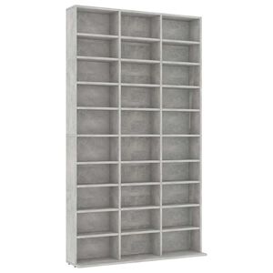 vidaXL CD skř&iacute;ňka betonově &scaron;ed&aacute; 102 x 16 x 177,5 cm kompozitn&iacute; dřevo