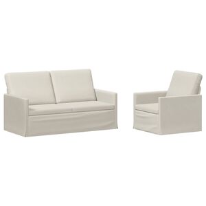 vidaXL Set pohovek 2 pcs Kr&eacute;mov&aacute; Samet