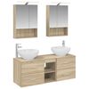 vidaXL Sada koupelnov&eacute;ho n&aacute;bytku 5 pcs Dub sonoma