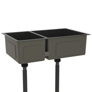 vidaXL Kuchyňsk&yacute; dřez čern&yacute; nerezov&aacute; ocel