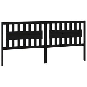 vidaXL Čelo postele čern&eacute; 205,5 x 4 x 100 cm masivn&iacute; borovice