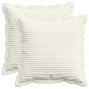vidaXL Povlak na pol&scaron;t&aacute;ř 2 ks HOUTEN Kr&eacute;mov&aacute; 30 x 30 cm man&scaron;estr