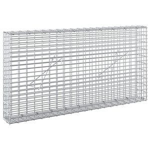 vidaXL Gabion s dr&aacute;tem 5 mm a s&iacute;ťkou 5x2,5 cm 100x10x50 cm