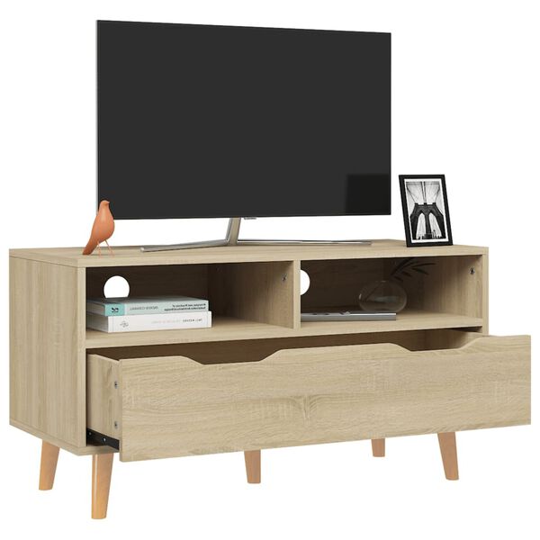 vidaXL TV skříňka dub sonoma 90 x 40 x 48,5 cm kompozitní dřevo