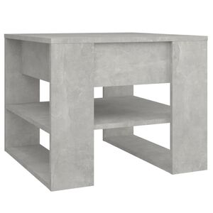 vidaXL Konferenčn&iacute; stolek betonově &scaron;ed&yacute; 55,5x55x45 cm kompozitn&iacute; dřevo