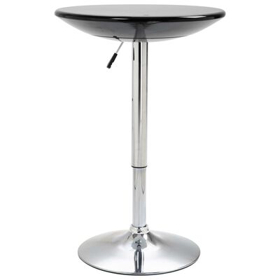 vidaXL Barový stůl černý Ø 60 cm ABS