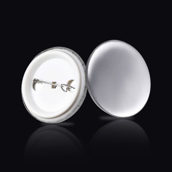 vidaXL Prázdné placky se špendlíkem 500 setů 37 mm