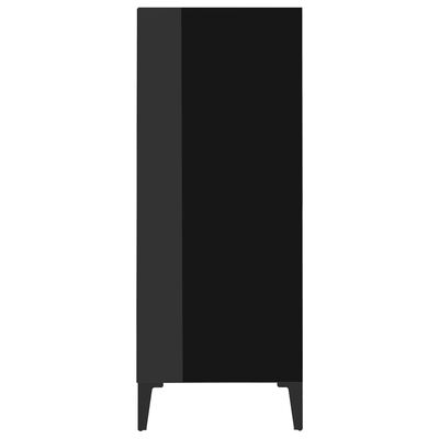 vidaXL Příborník černý s vysokým leskem 57 x 35 x 90 cm dřevotříska