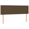 vidaXL Box spring postel s matrac&iacute; tmavě hněd&aacute; 140x200 cm textil