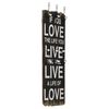 vidaXL N&aacute;stěnn&yacute; vě&scaron;&aacute;k na kab&aacute;ty LOVE LIFE s 6 h&aacute;čky 120 x 40 cm