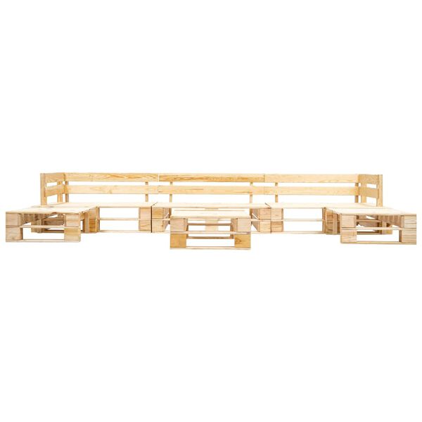 vidaXL 6d&iacute;ln&aacute; zahradn&iacute; sedac&iacute; souprava z palet &scaron;ed&eacute; podu&scaron;ky dřevo