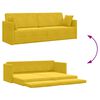vidaXL Podlahov&aacute; pohovka na span&iacute; 200cm Žlut&aacute; samet