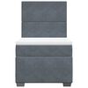 vidaXL Box spring postel s matrac&iacute; tmavě &scaron;ed&aacute; 80 x 200 cm samet