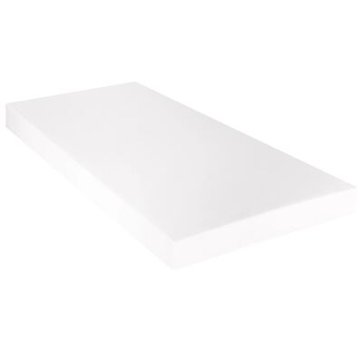 vidaXL Postel s matrací šedo-bílá umělá kůže 180 x 200 cm