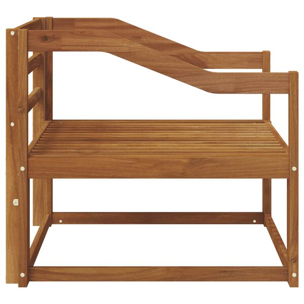 vidaXL Venkovn&iacute; středn&iacute; pohovka Masivn&iacute; ak&aacute;tov&eacute; dřevo Př&iacute;rodn&iacute;