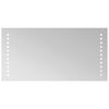 vidaXL LED koupelnov&eacute; zrcadlo Transparentn&iacute; 40 x 20 cm tvrzen&eacute; sklo