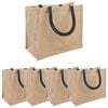 vidaXL Bra&scaron;ny z juty 5 pcs Přirozen&aacute; a čern&aacute; 26 x 22 x 14 cm