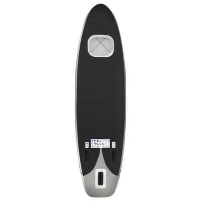 vidaXL Nafukovací SUP paddleboard s příslušenstvím černý 330x76x10 cm